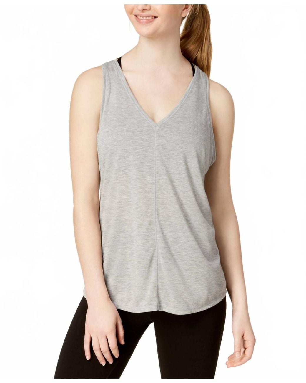 Calvin Klein Gray Vent Back Tank Top