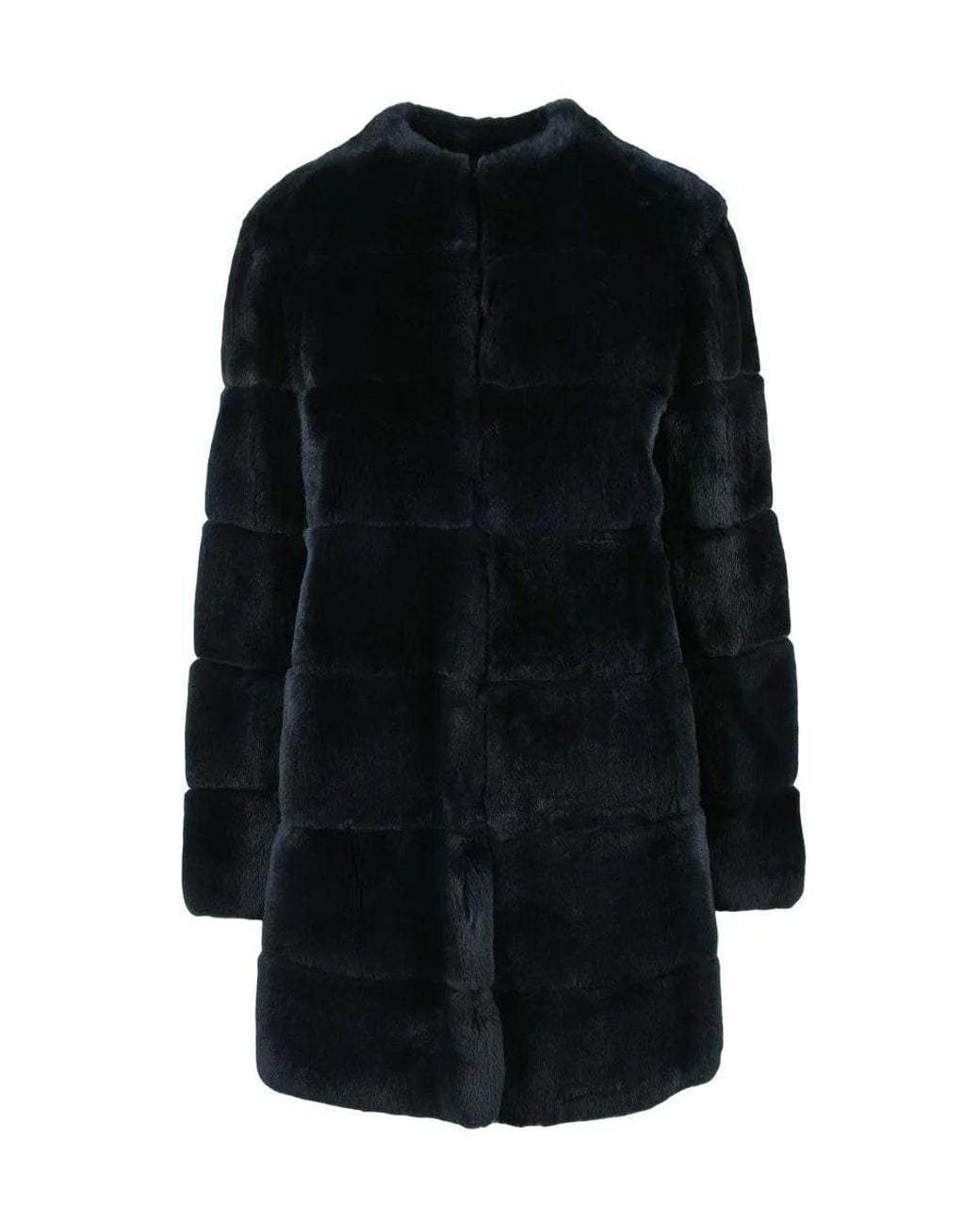 Blancha Black Rabbit Fur Coat