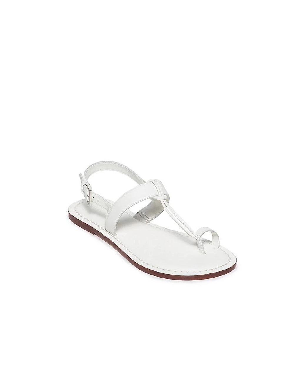 Bernardo White Maverick Toe-Ring Sandals