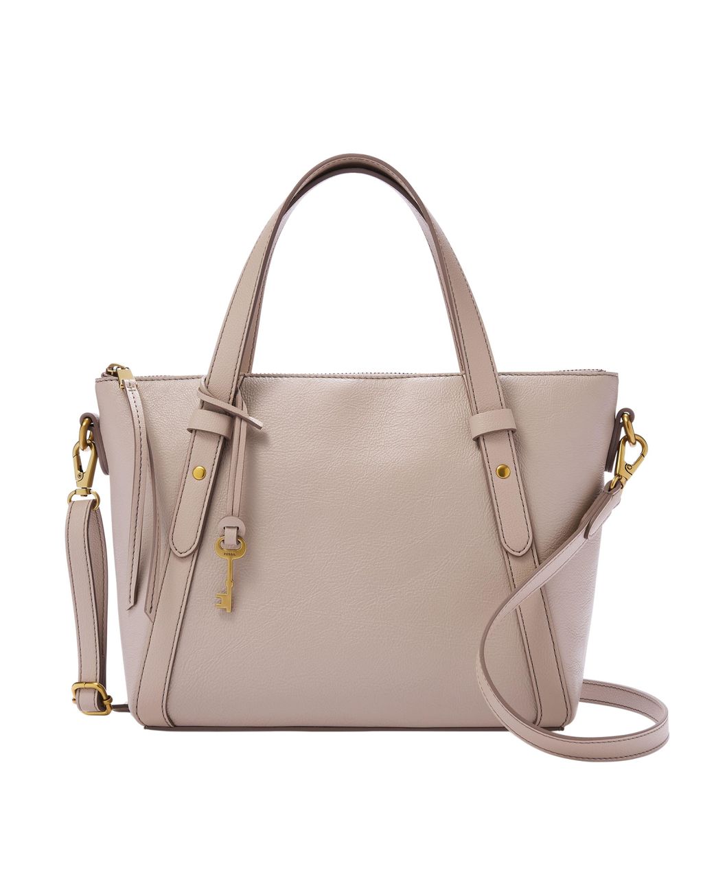 Fossil Avondale Leather Satchel in Natural | Lyst