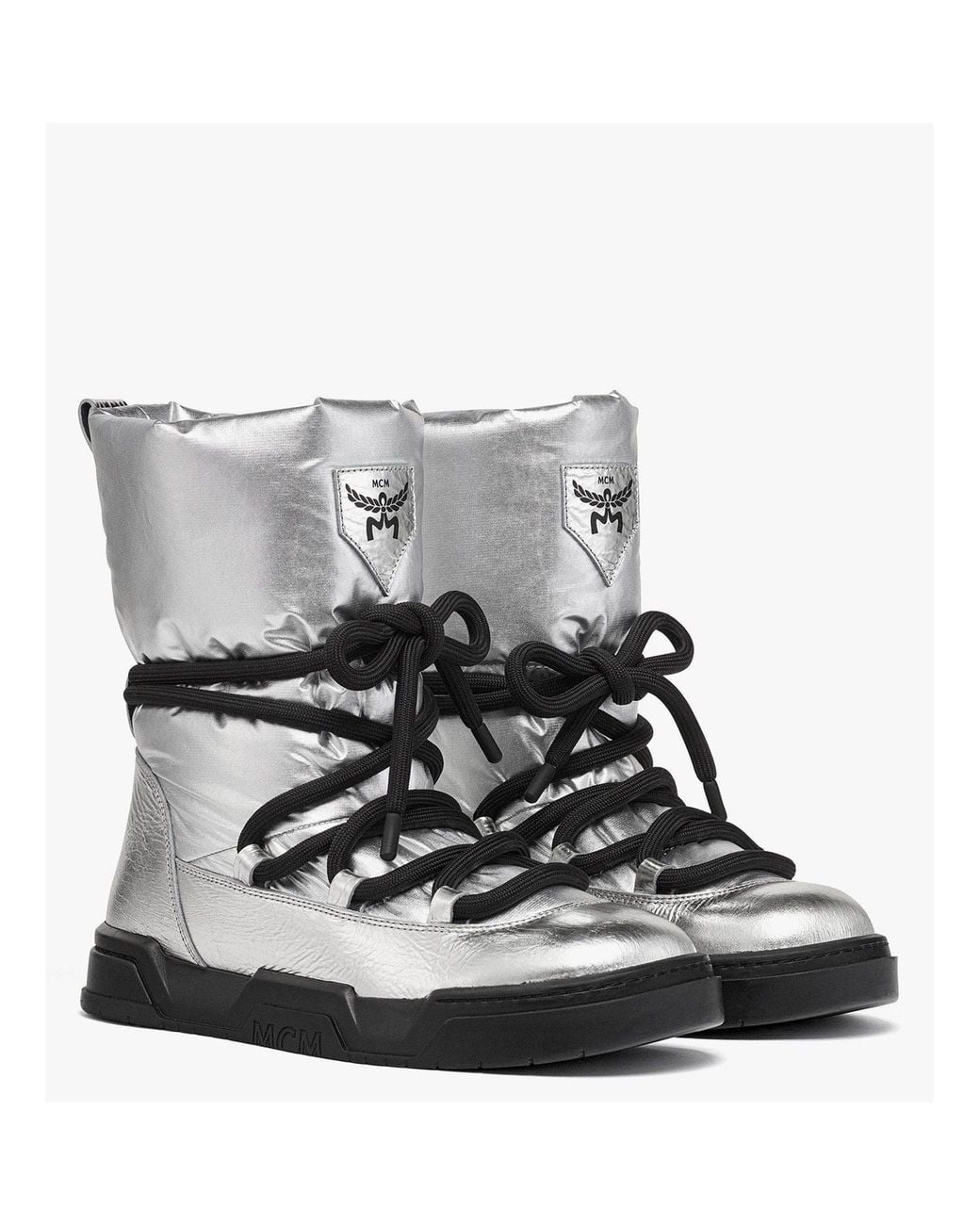 MCM Gray Skyward Ankle Boots