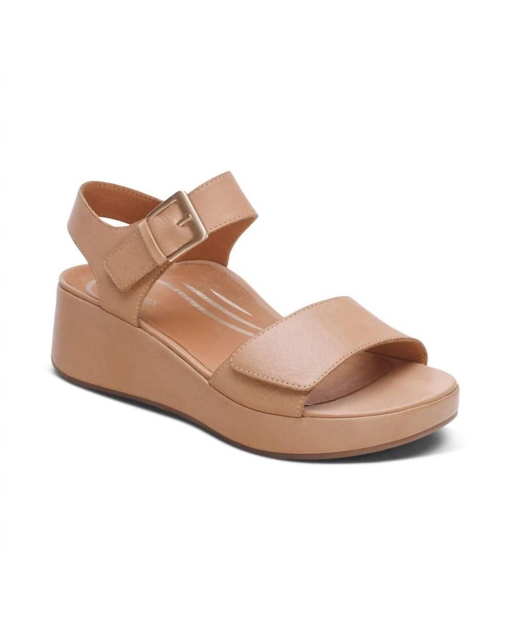 Aetrex Brown Ariel Wedge