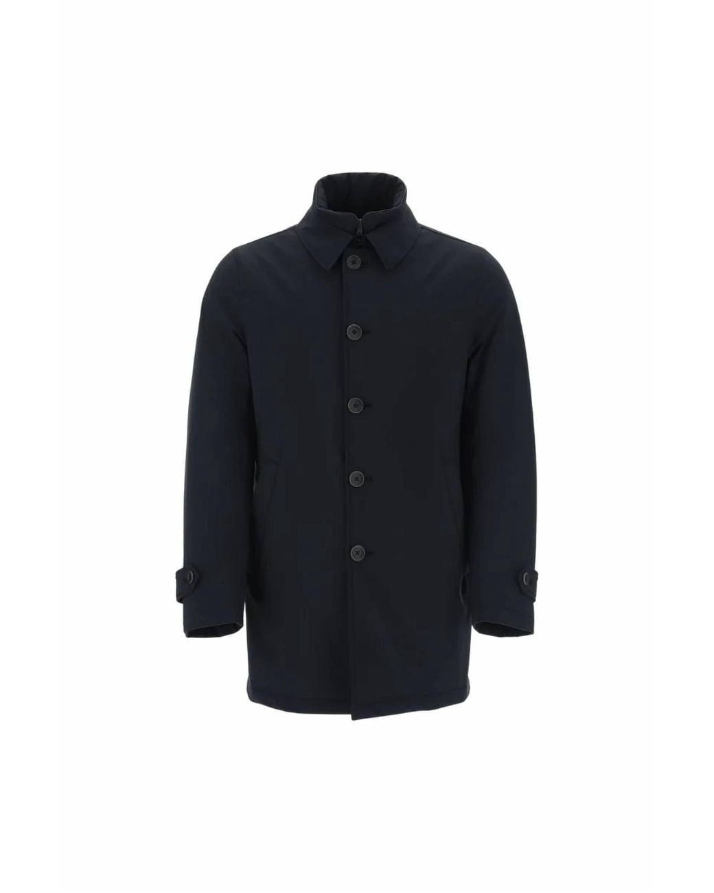 Herno Blue Collar Shirt Jacket for men
