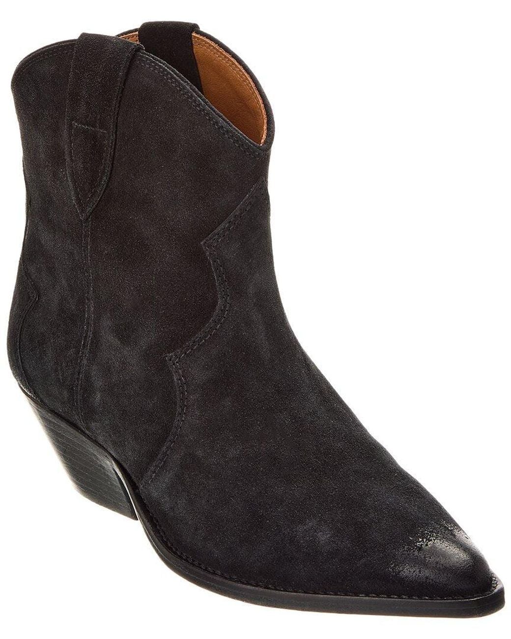 Isabel Marant Black Dewina Suede Bootie