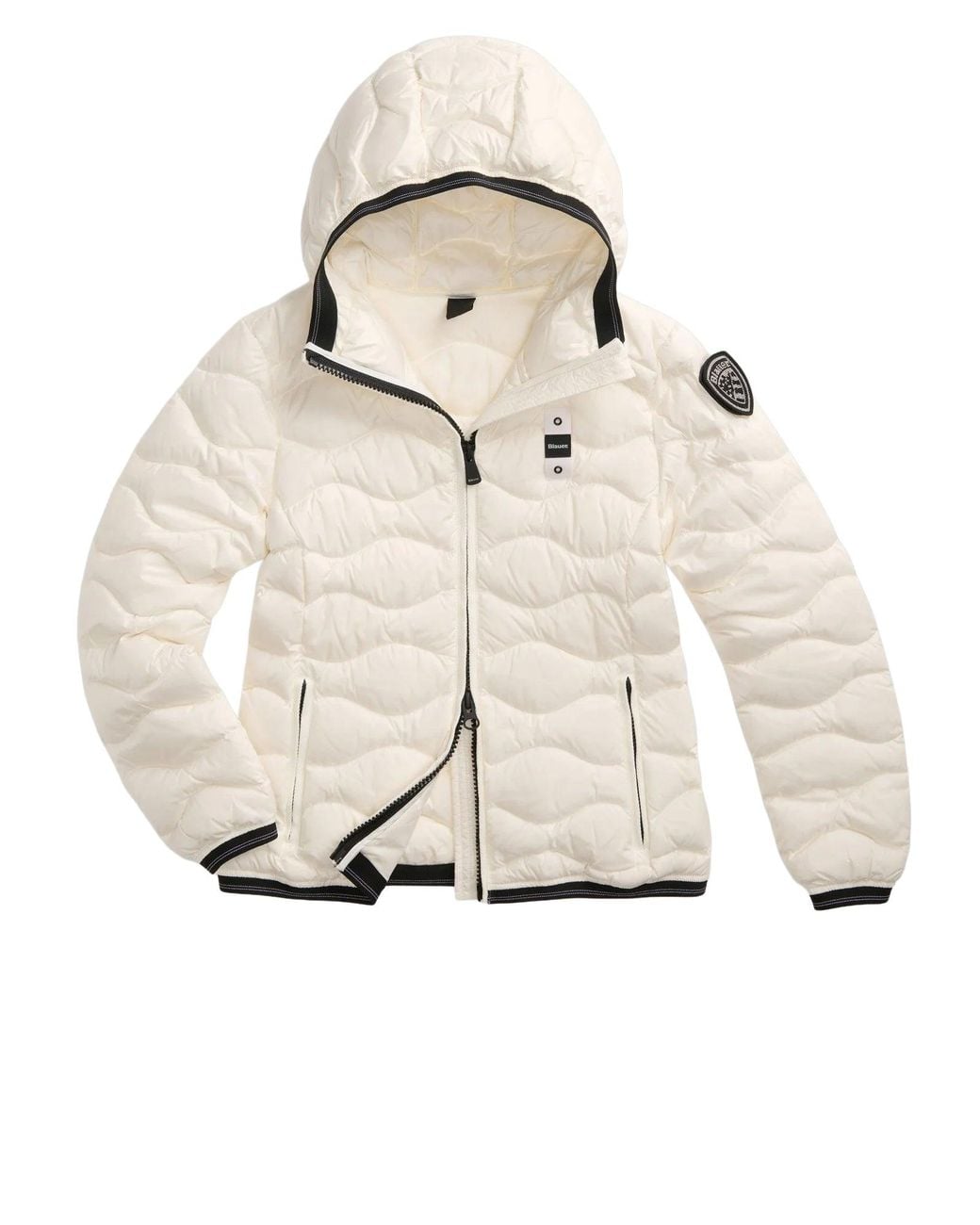 Blauer Natural Short Quilted Fitted Jacket
