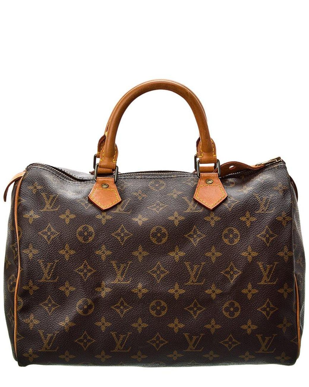 Louis Vuitton Speedy 30 Canvas Handbag (pre-owned) in Brown