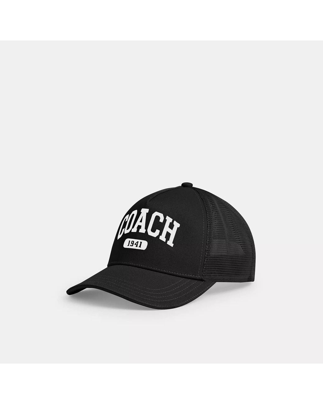 COACH Black Trucker Hat