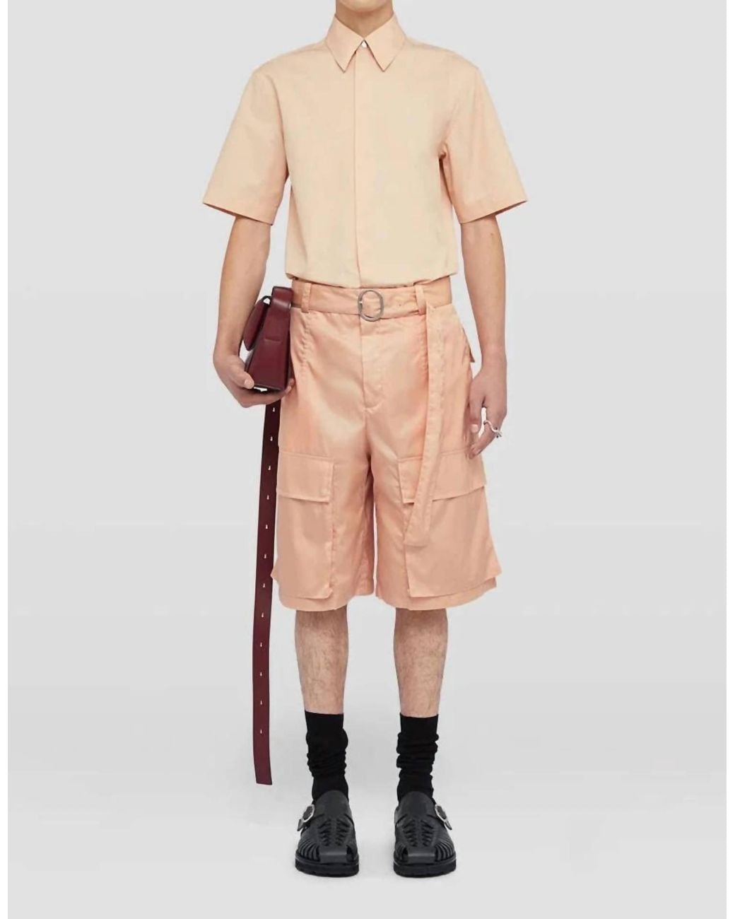 Jil Sander Natural Button Down Shirt for men
