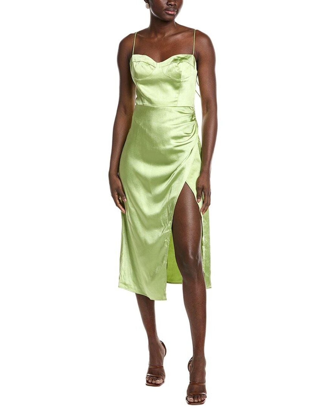 O.P.T Green O.P.T Radeate Midi Dress