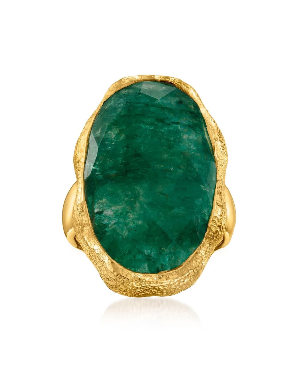 Ross-Simons Green Emerald Ring