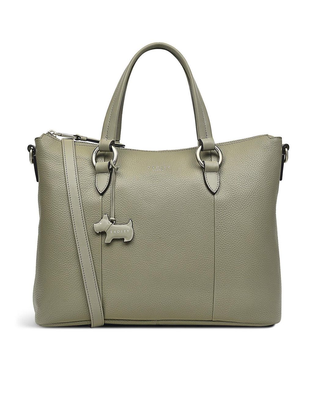 Radley Eel Alley Large Zip Top Satchel in Green Lyst