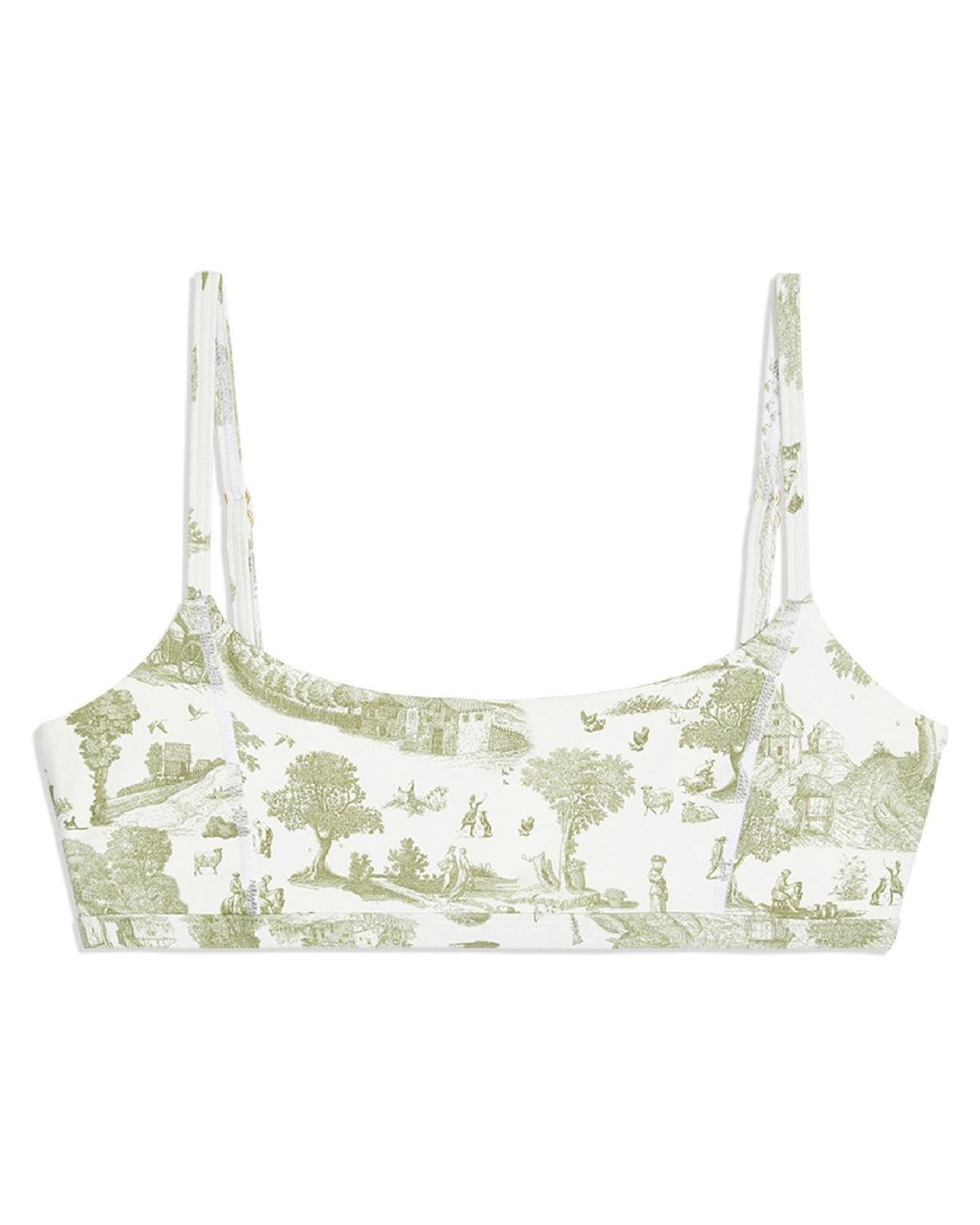 We Wore What Printed Crop Bra Top Lyst
