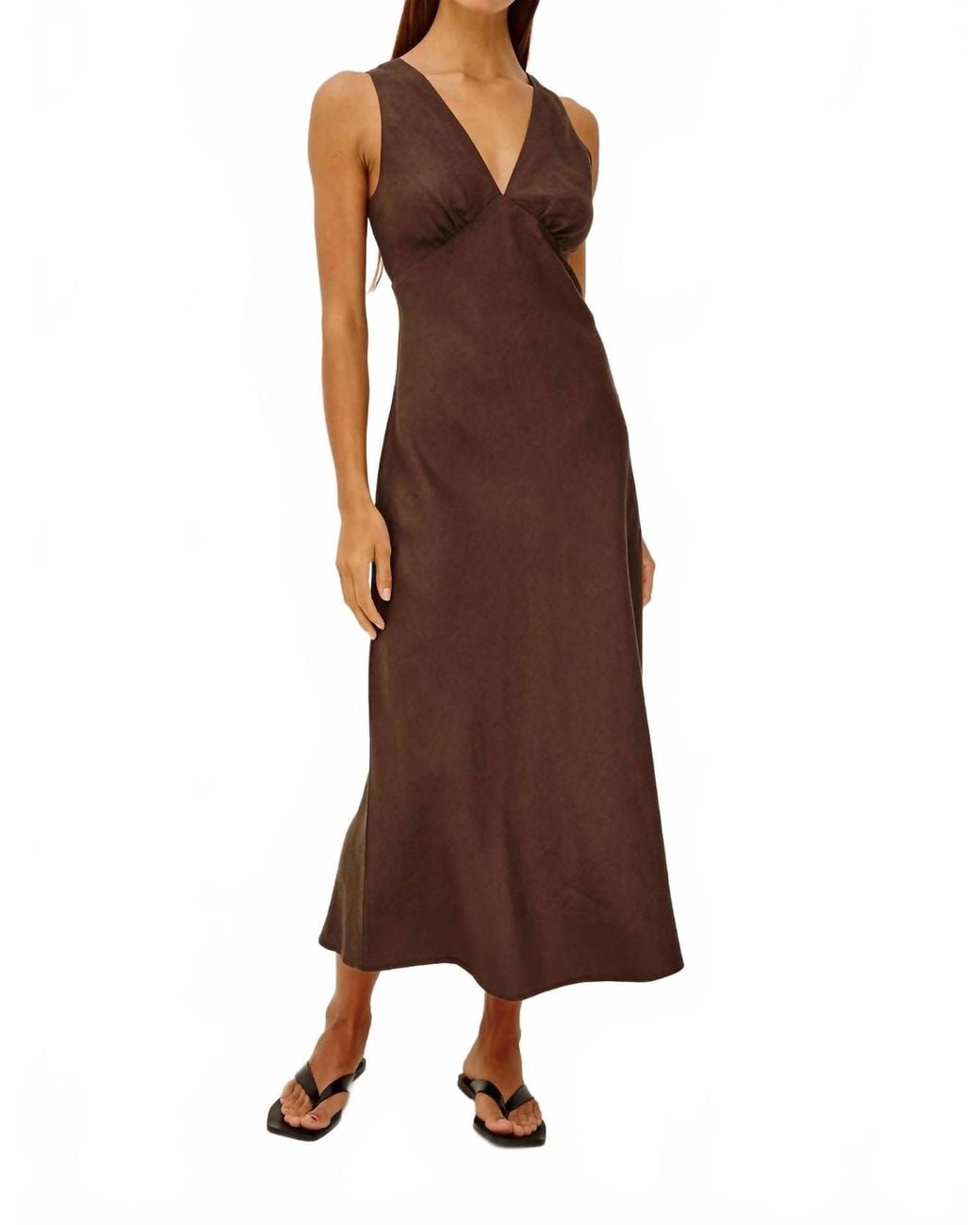 Rails Avianna Midi Dress in Brown | Lyst