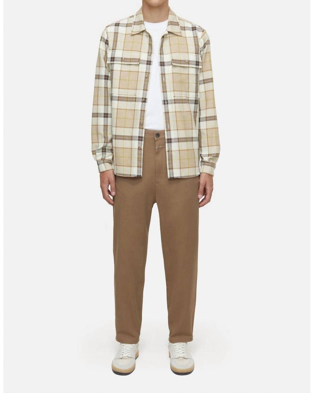 Closed Natural Dover Tapered Pants for men