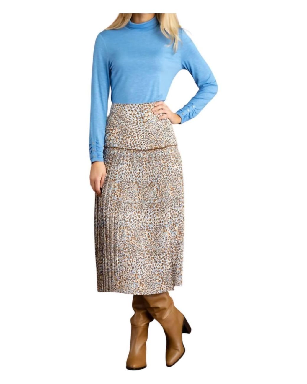Marble Blue Spotted Skirt