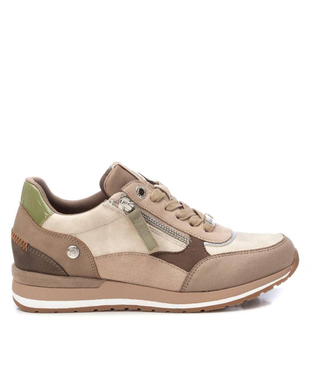 Xti Brown Suede Sneakers By