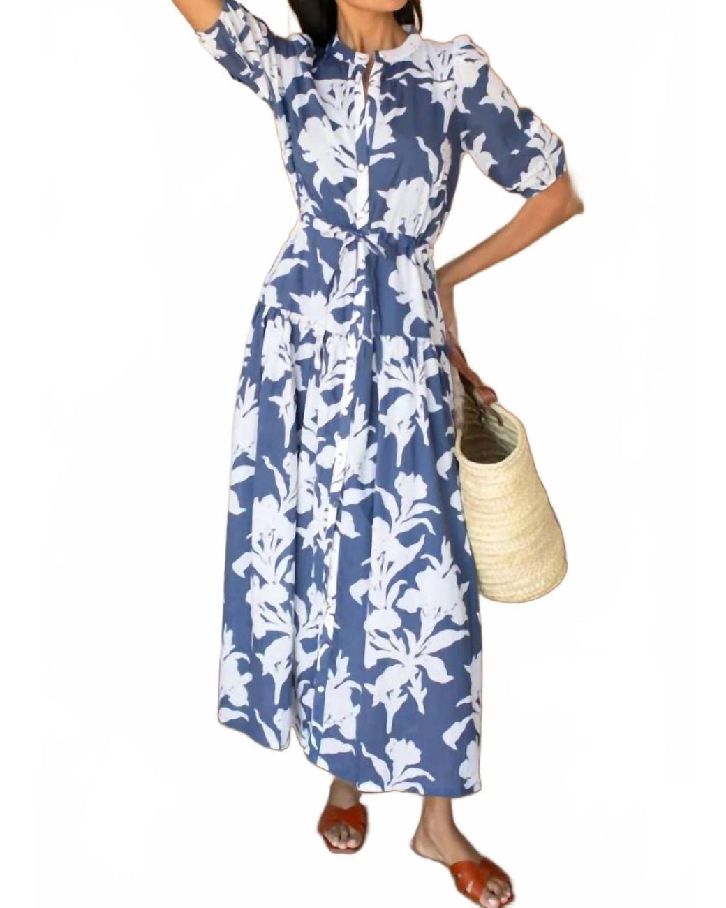 Emerson Fry Lucy 4 Basque Dress in Blue | Lyst