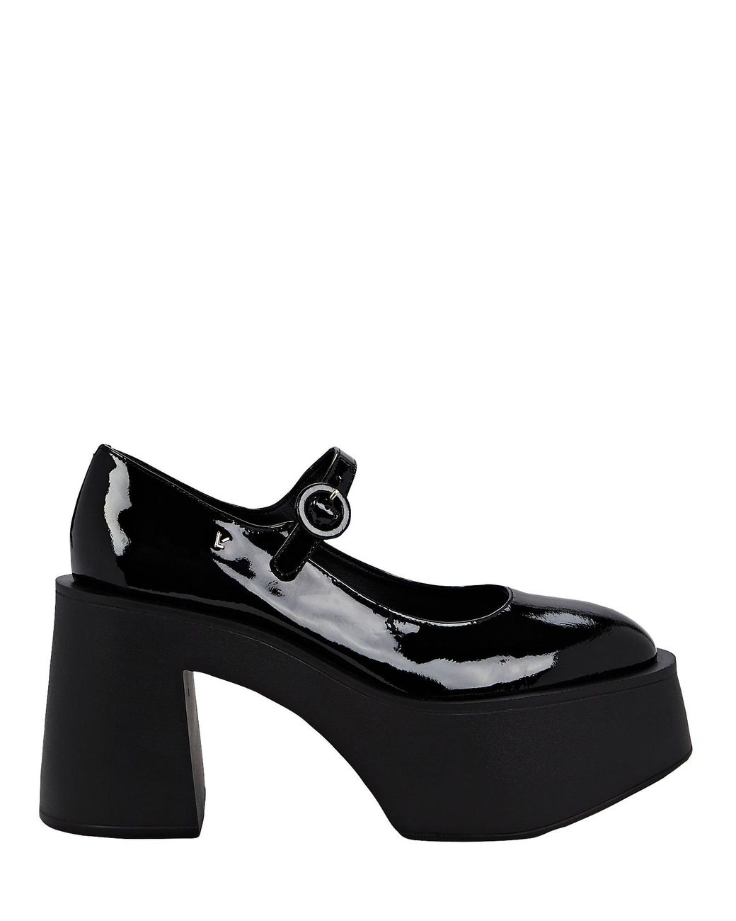 Larroude Olivia Patentleather Platform Pumps in Black Lyst