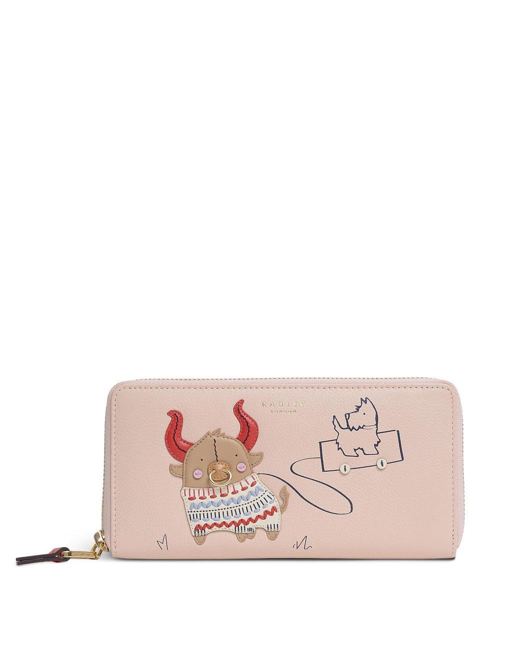 Radley Strong As An Ox Large Zip Around Wallet in Pink Lyst