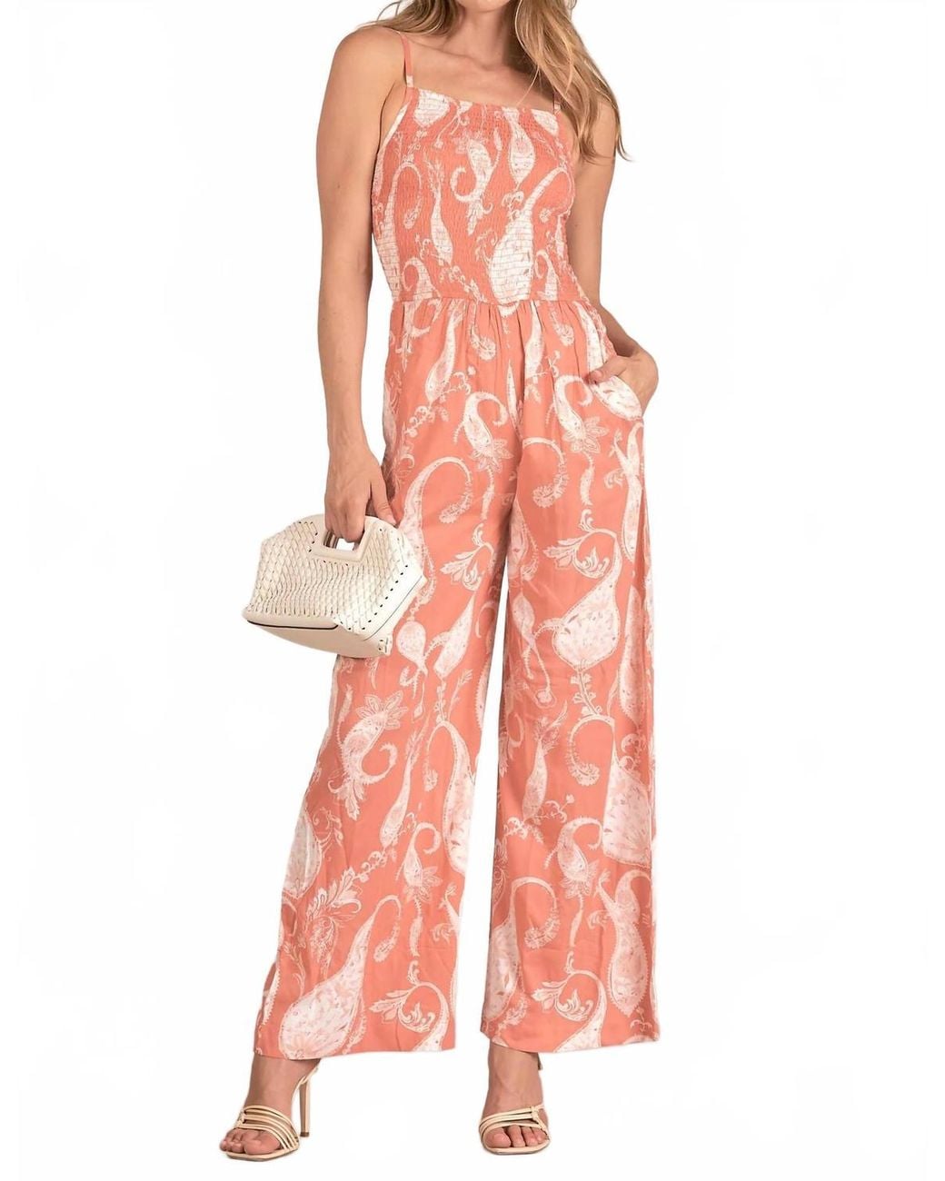 Elan Red Rio Jumpsuit