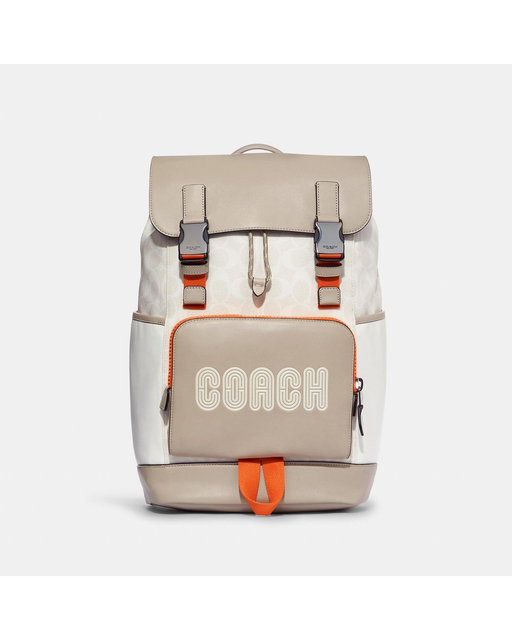Coach Outlet Track Backpack In Colorblock Signature Canvas With Coach | Lyst