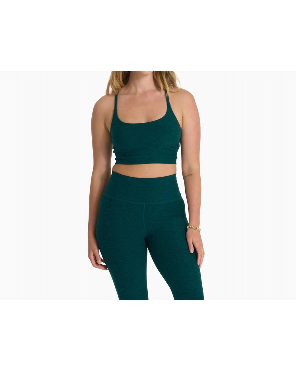 Vuori Long Line Elevation Bra in Green Lyst