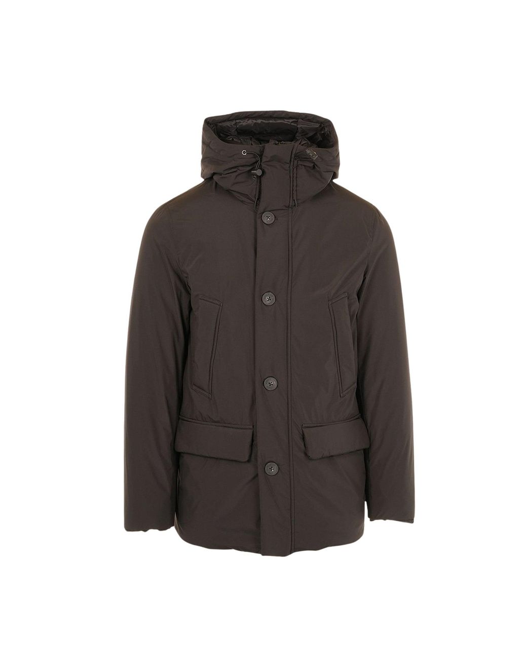 Woolrich Brown Cloud Parka Padded Polyester Down Jacket for men
