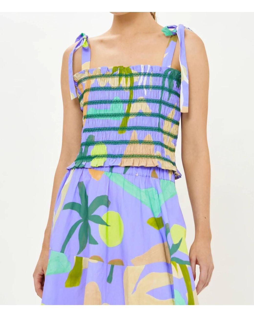 Oliphant Blue Ella Top