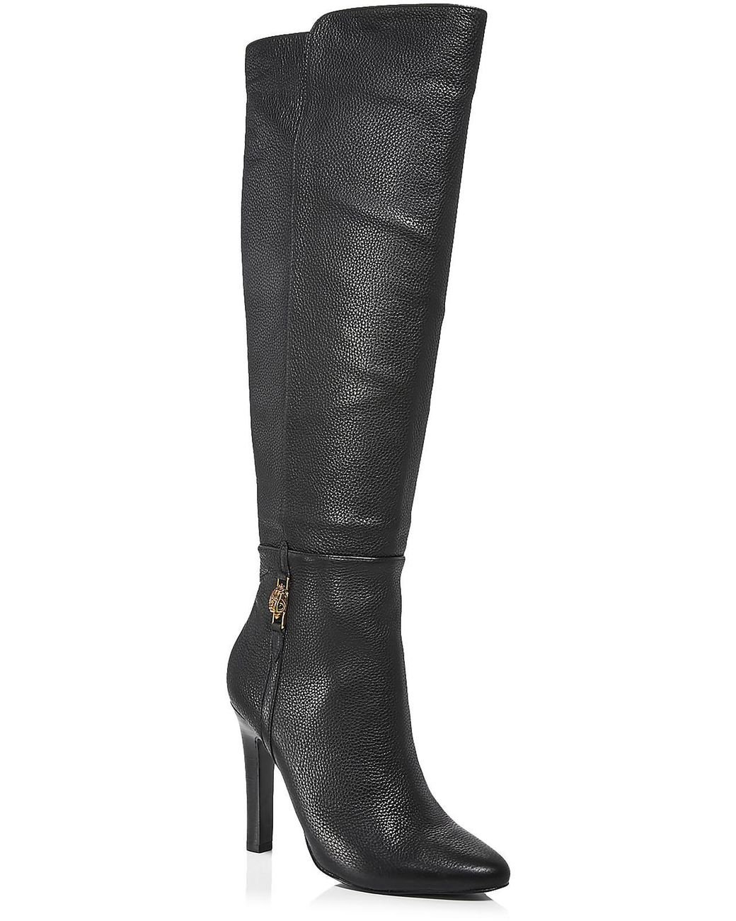 Black knee high boots kurt geiger 2025