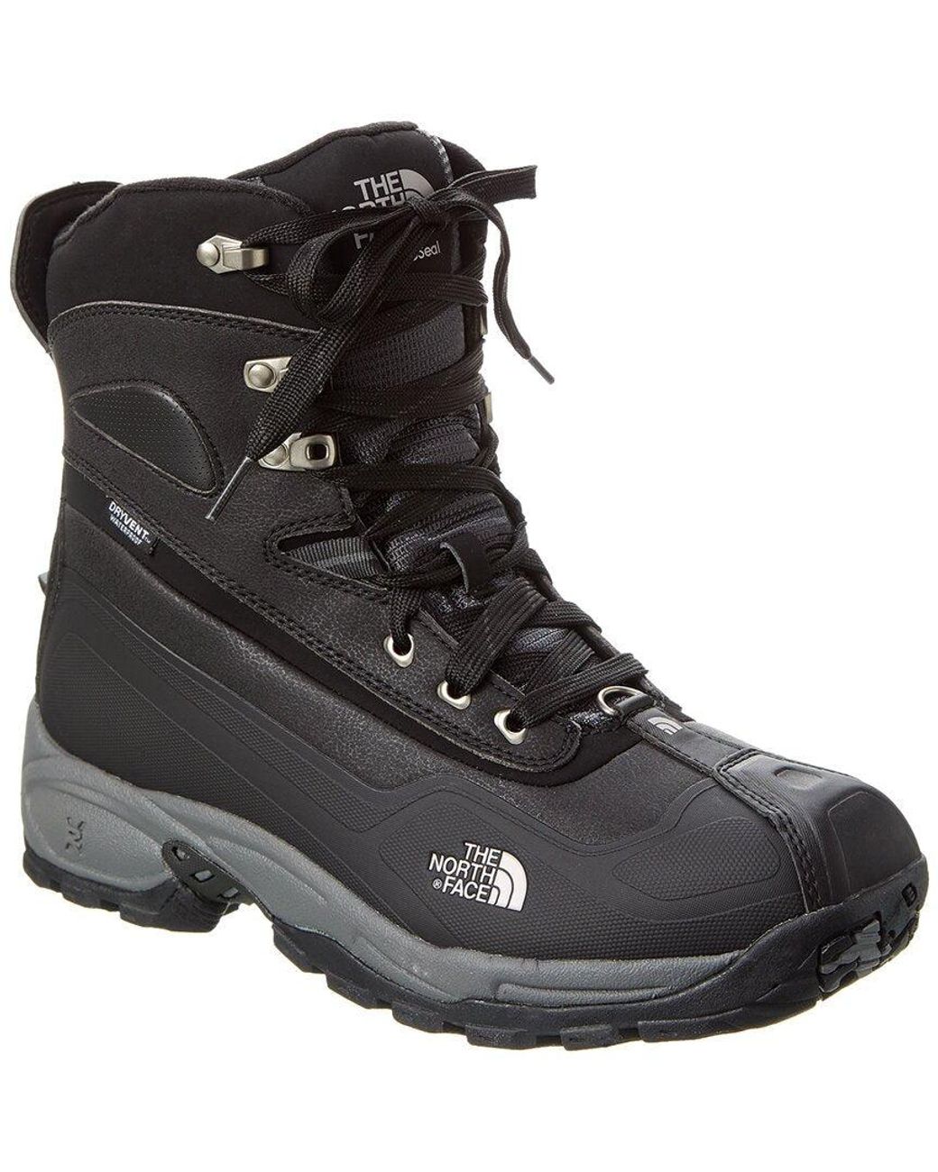 The North Face Flow Chute Leather Boot in Black for Men | Lyst