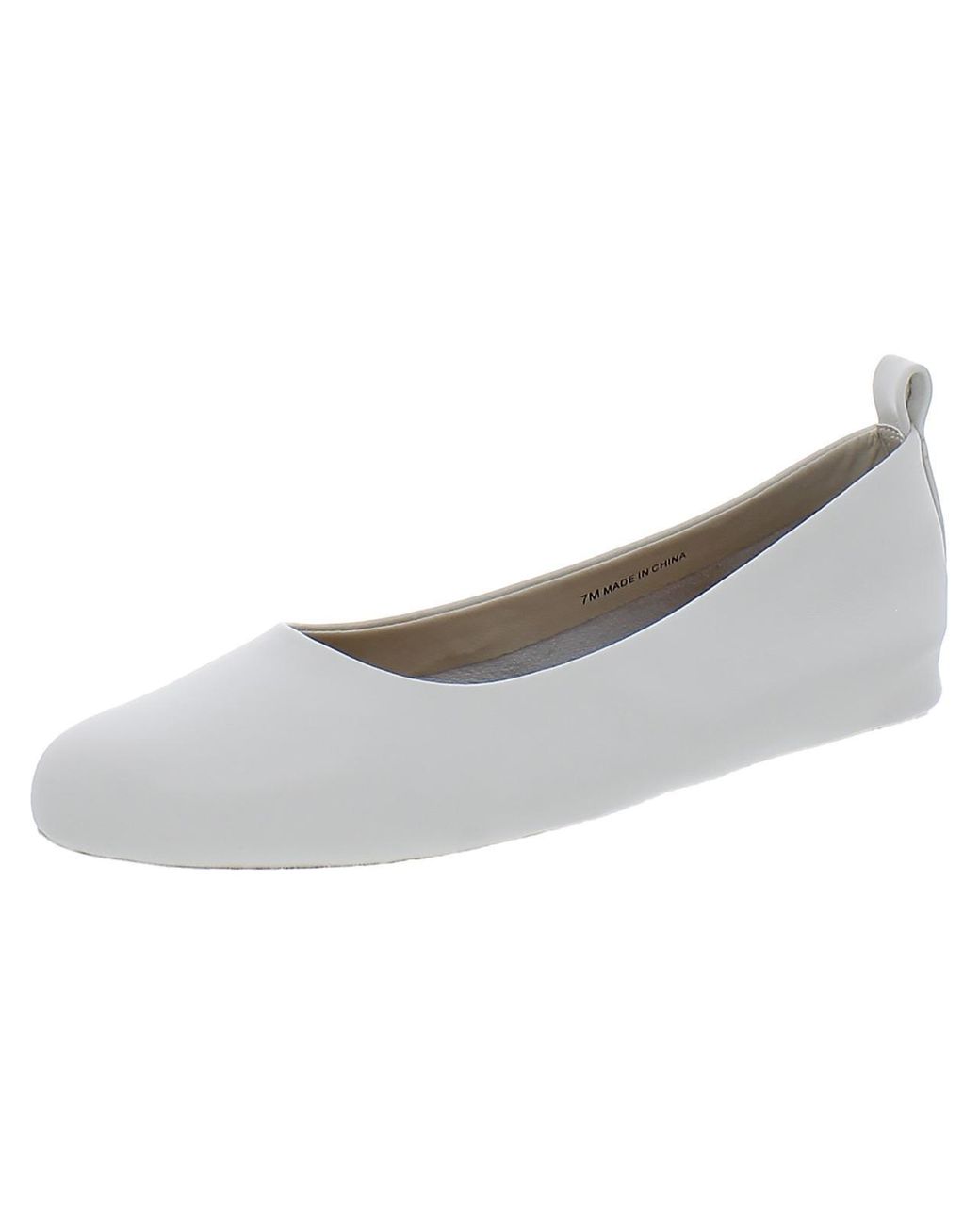 Andre Assous Nalah Leather Slip on Ballet Flats in Gray Lyst