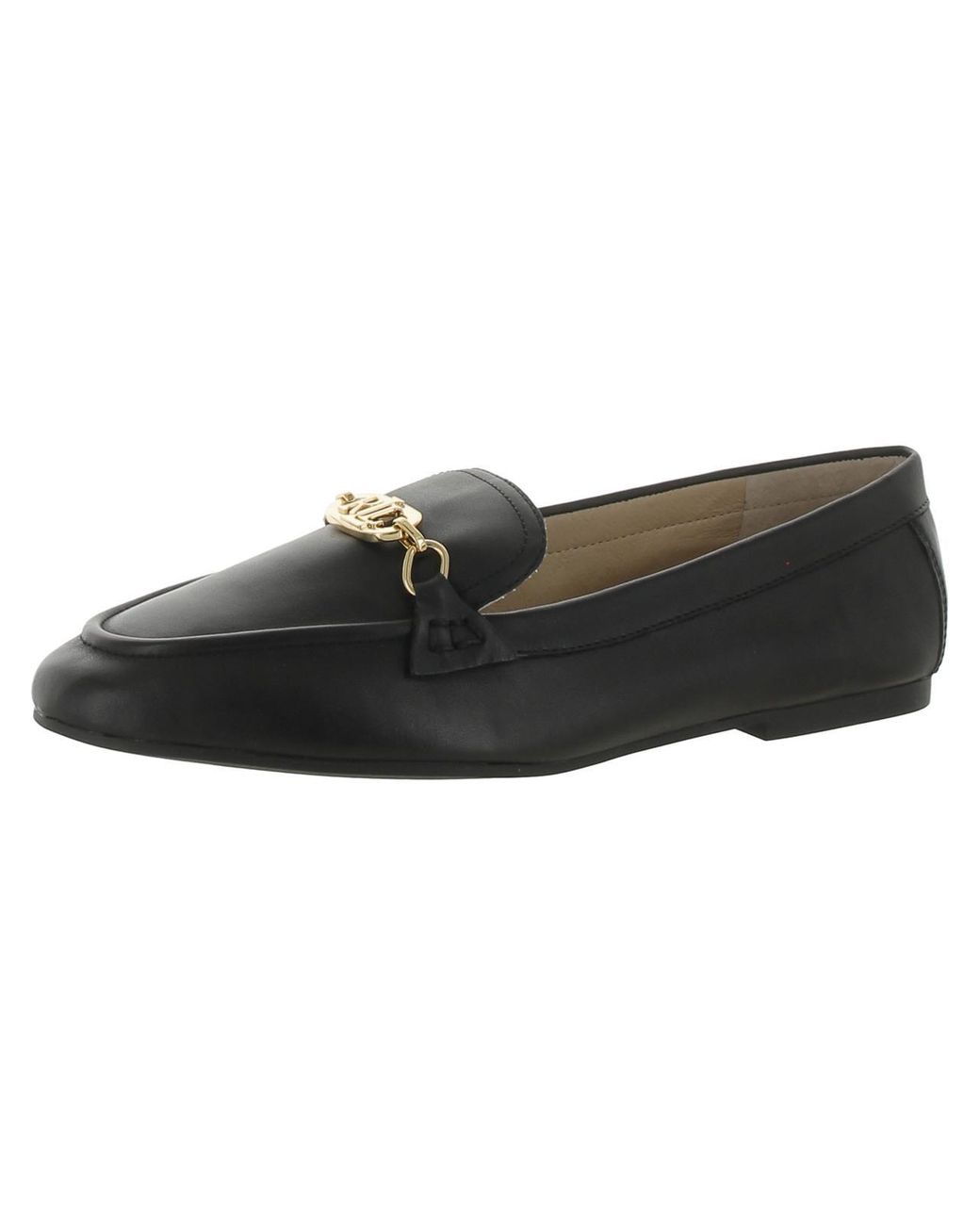 ralph lauren women's loafers black