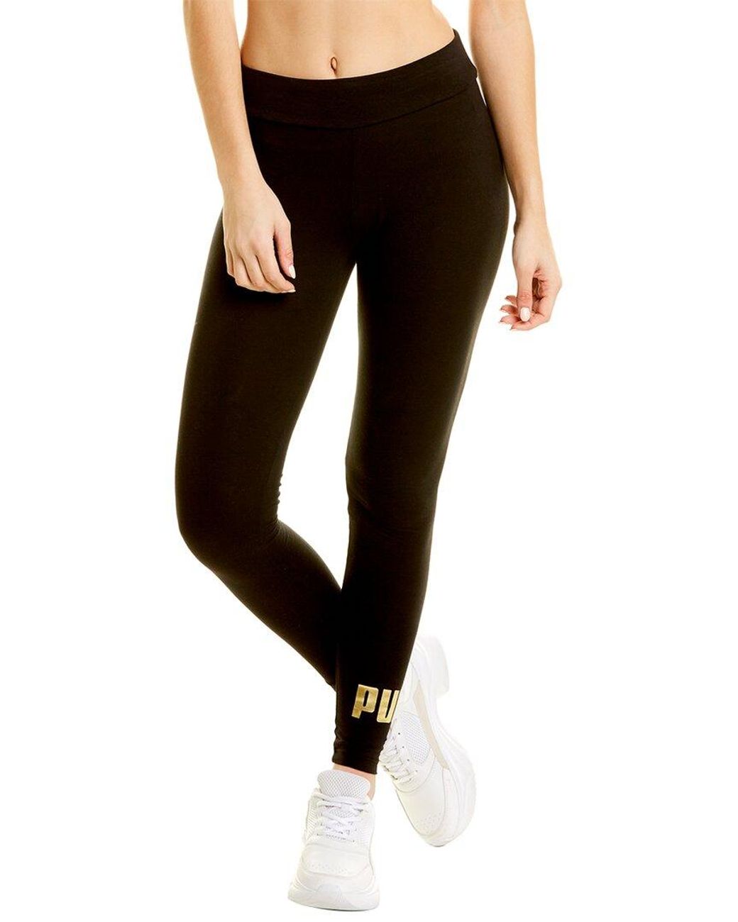 PUMA Cotton Ess+ Metallic Leggings in 