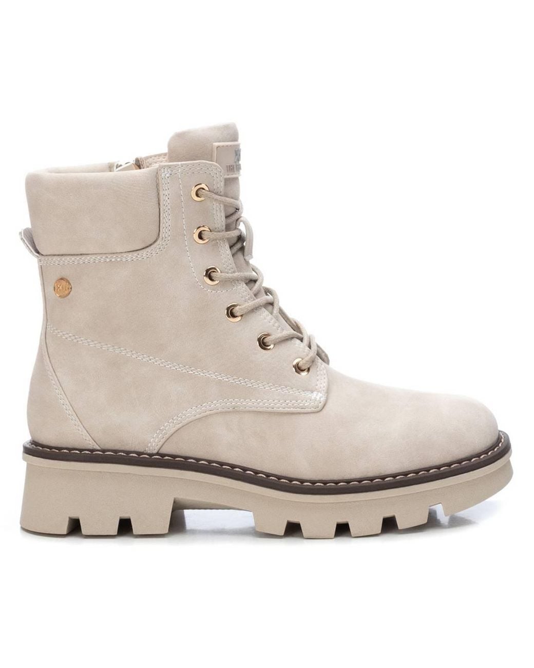 Xti Natural Combat Boots