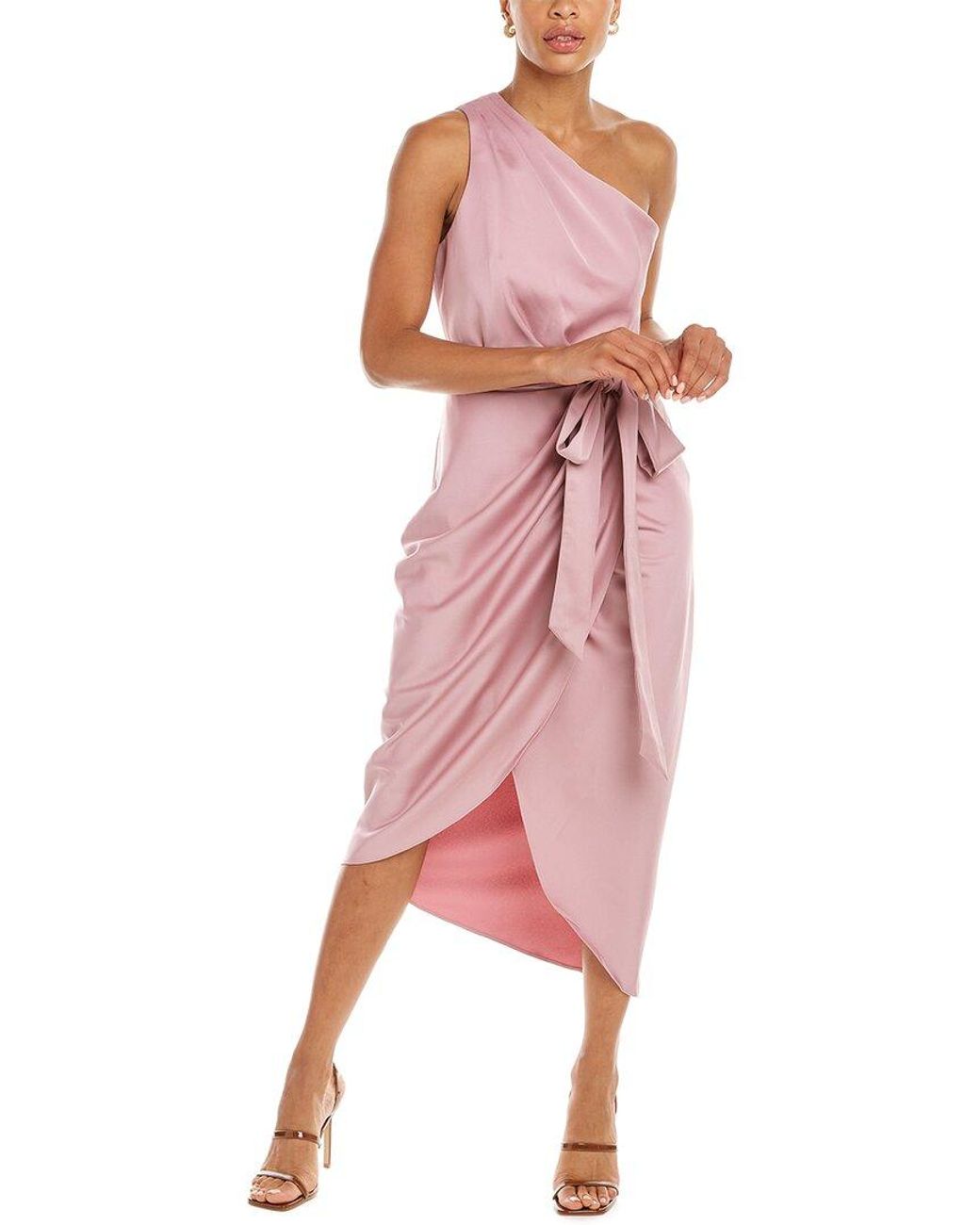 Ted Baker Synthetic Gabie Midi Dress in Mink (Pink) | Lyst