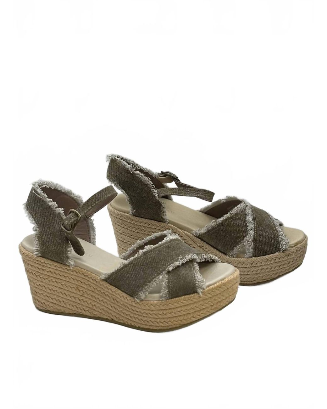 Chocolat Blu Brown Warda Wedge Sandal