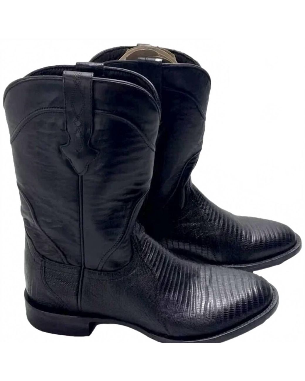 Lizard Roper Allens Boots Roper Lizard Western Cowboy Boots in Blue for Men | Lyst