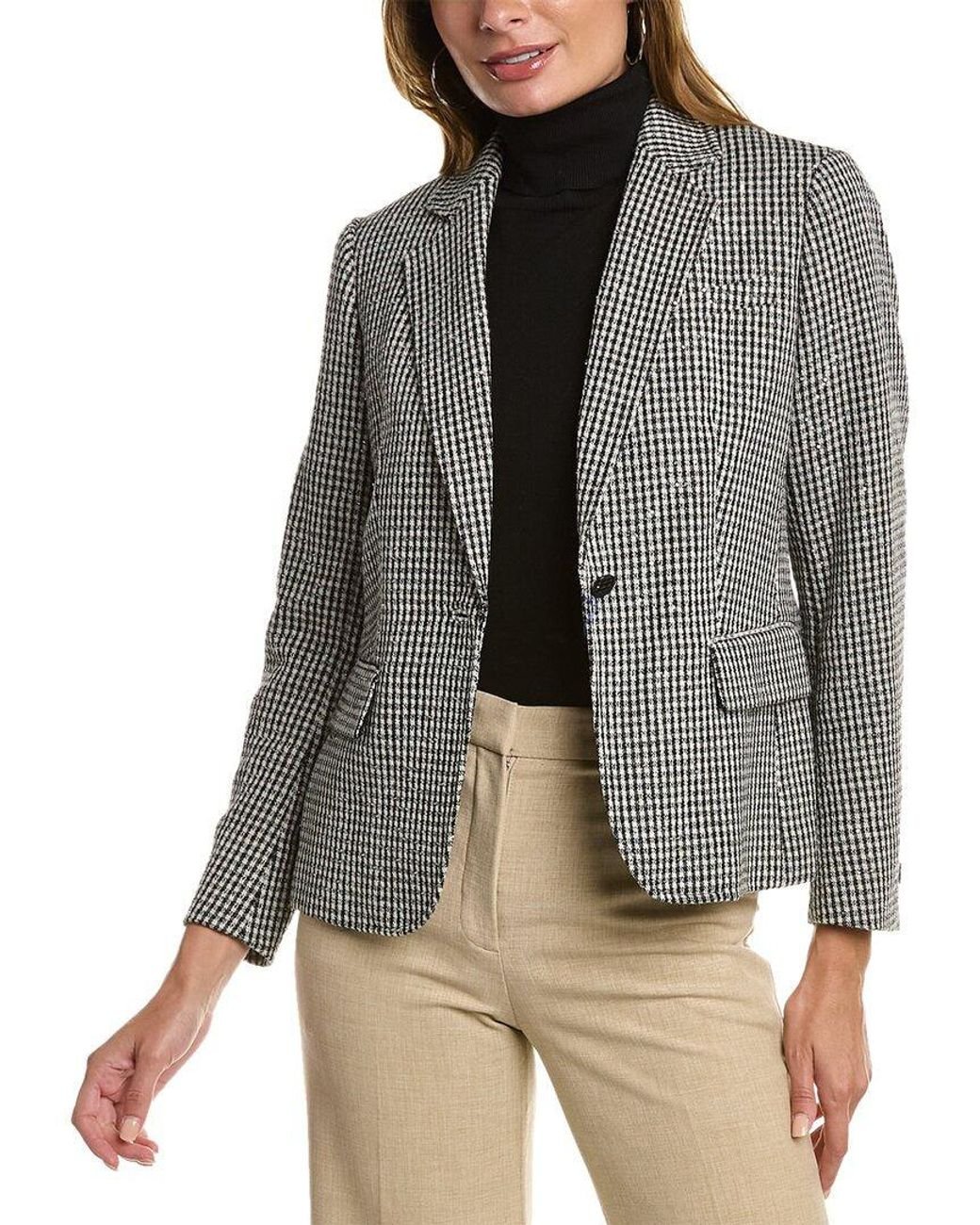 Anne klein sales tweed topper jacket