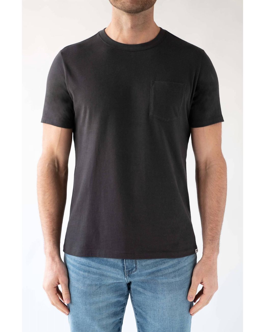 DEVIL-DOG Black Short Sleeve Pocket Tee for men