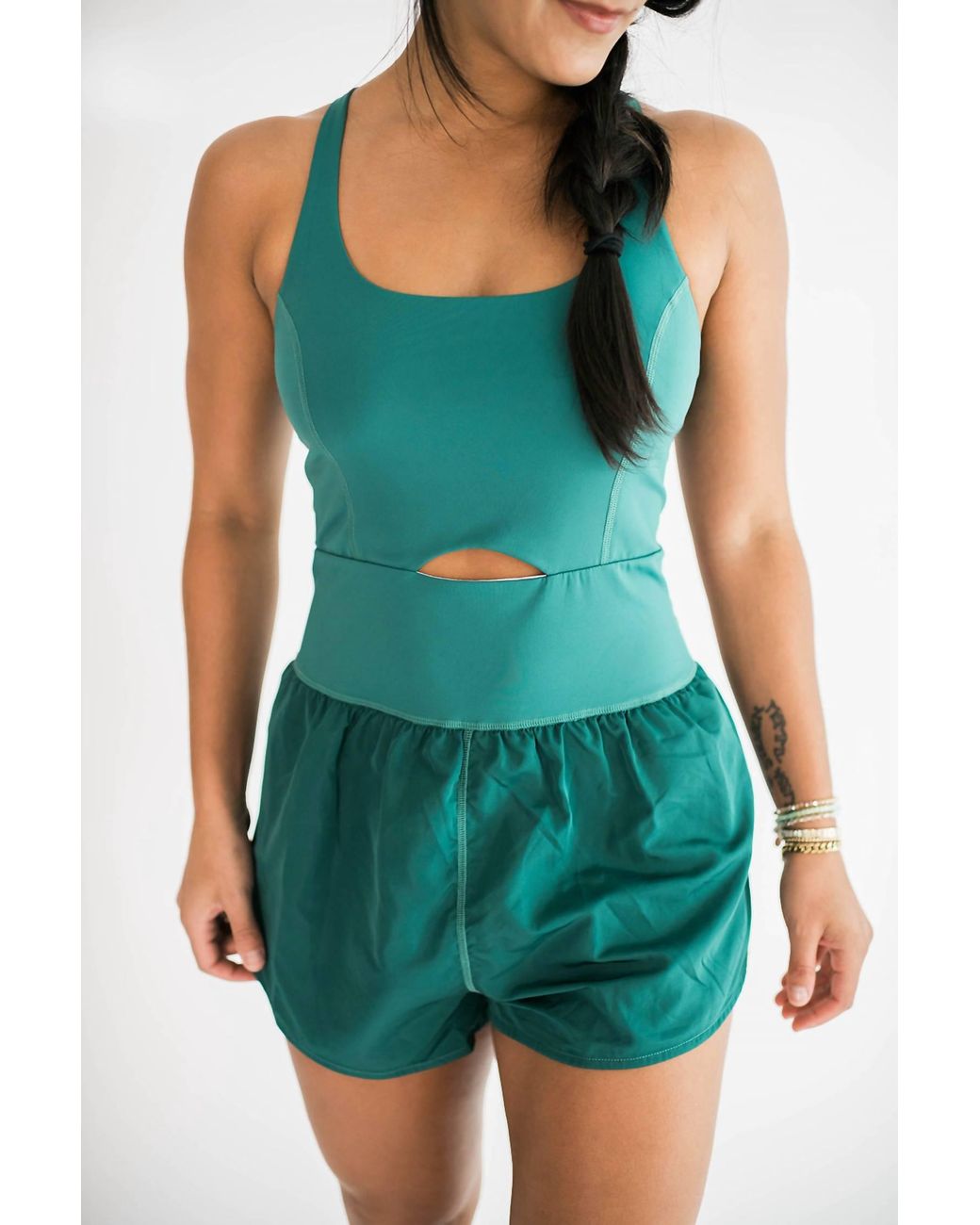 falcon park Green Joy Athletic Romper