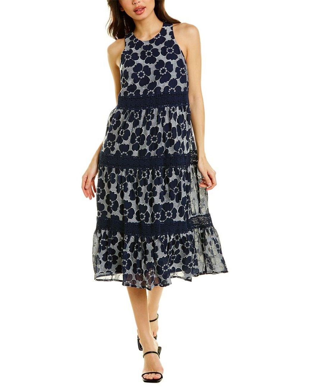 Trina Turk Alana Midi Dress in Blue | Lyst