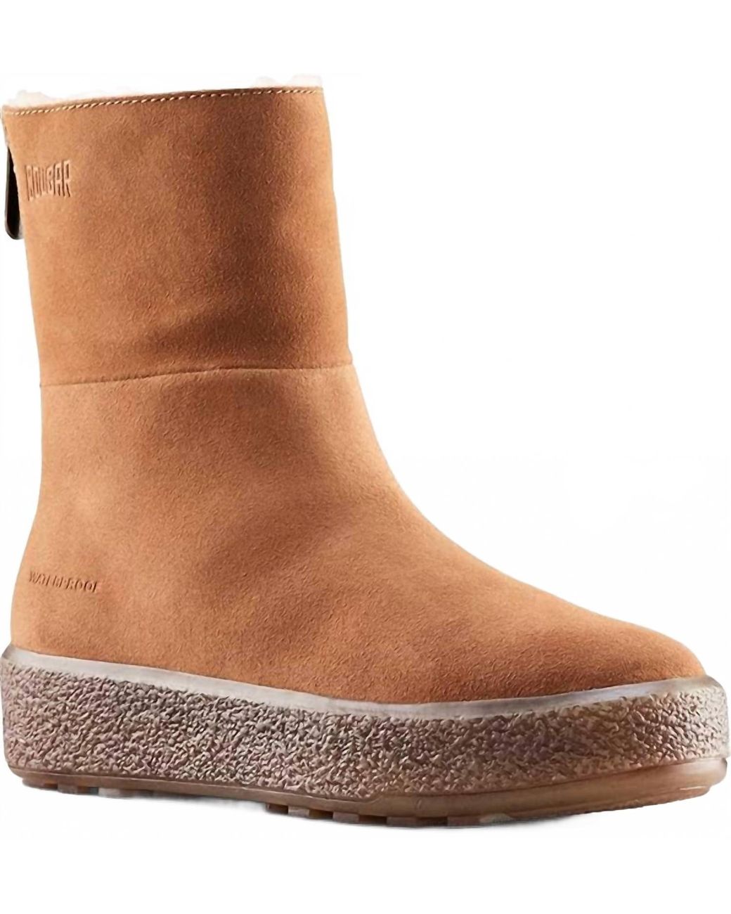Cougar Shoes Brown Button Waterproof Mid Boot