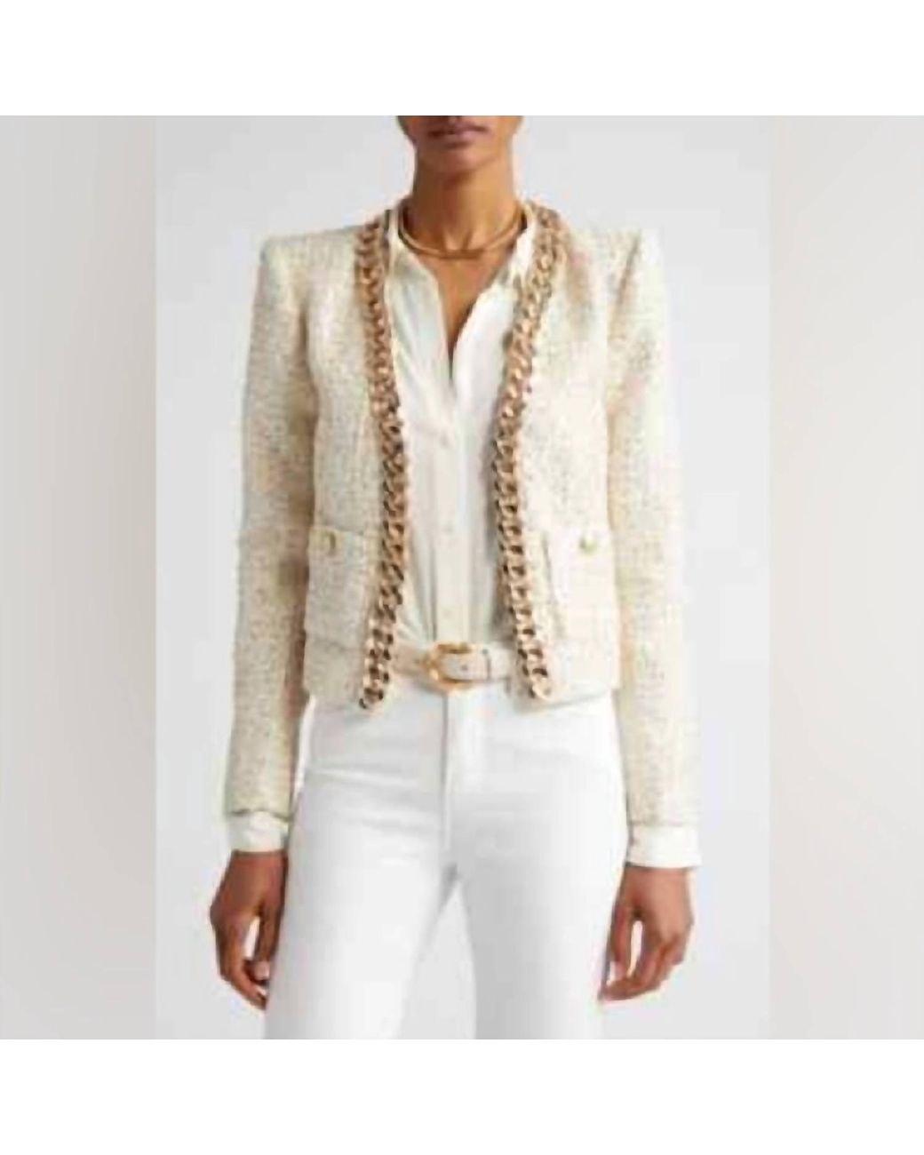L'Agence Natural Greta Chain Jacket
