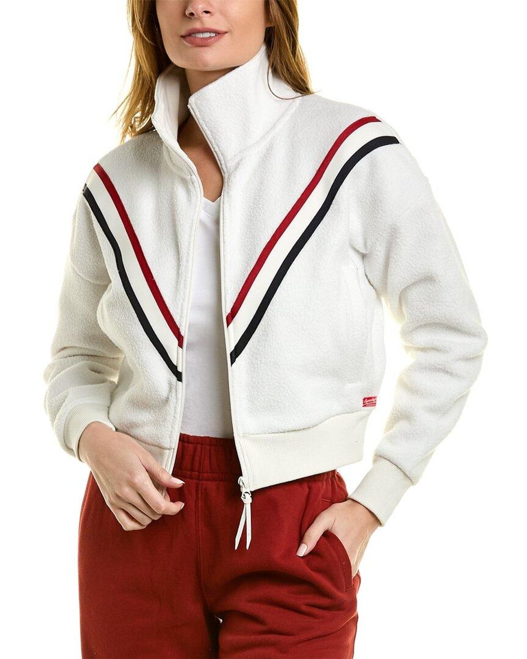 Superdry Vintage Chevron Polar Fleece Jacket in Red | Lyst