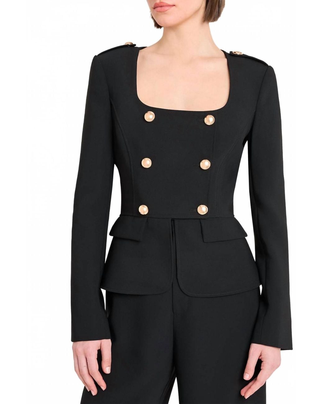 Amanda Uprichard Black Tompkins Jacket