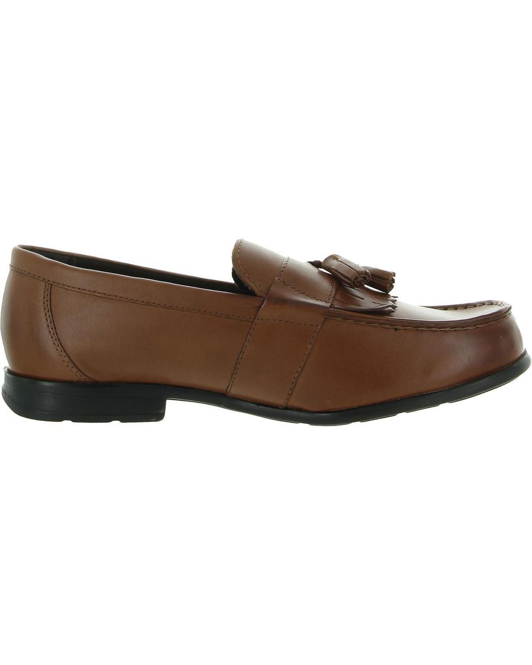 Nunn Bush Denzel Leather Memory Foam Tassel Loafers in Brown for