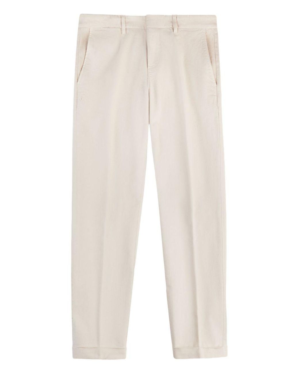 Fay White Capri Model Pants for men