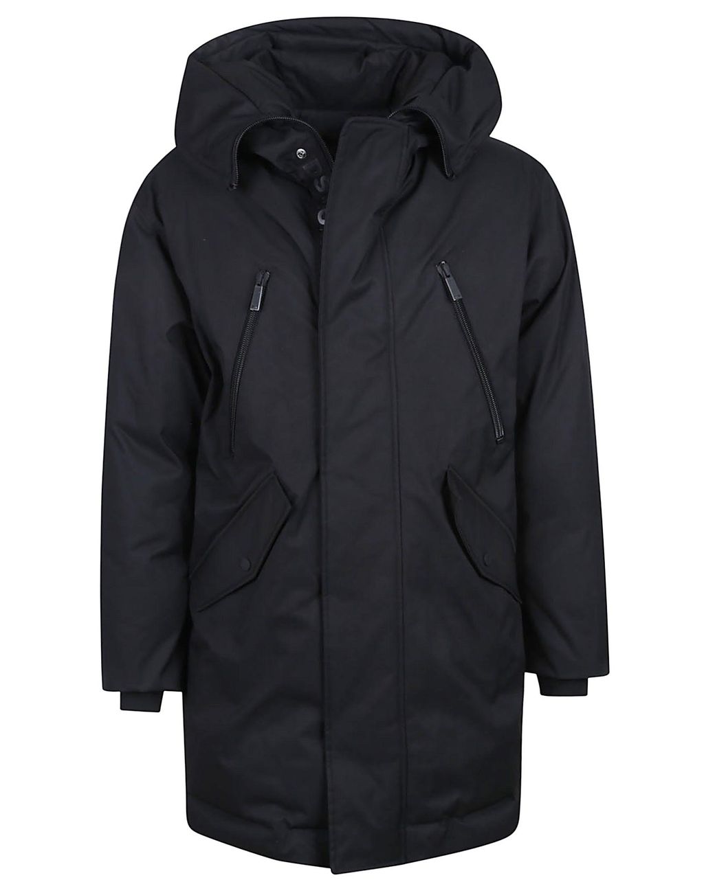 DSquared² Blue Techno Down Padded Polyester Parka for men