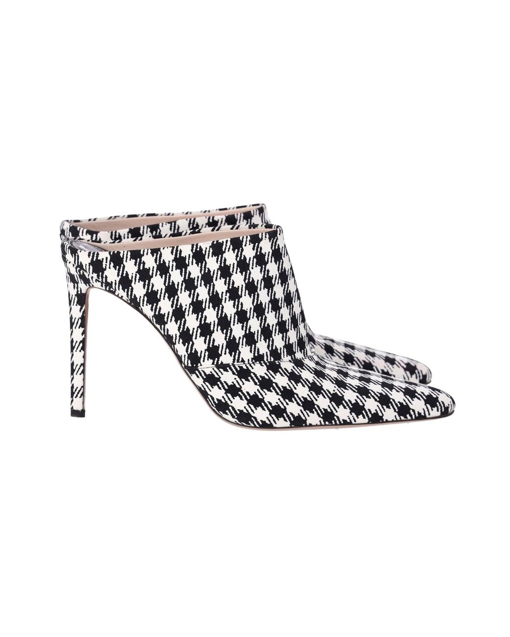 Altuzarra Black Checkered Davidson Houndstooth Mules