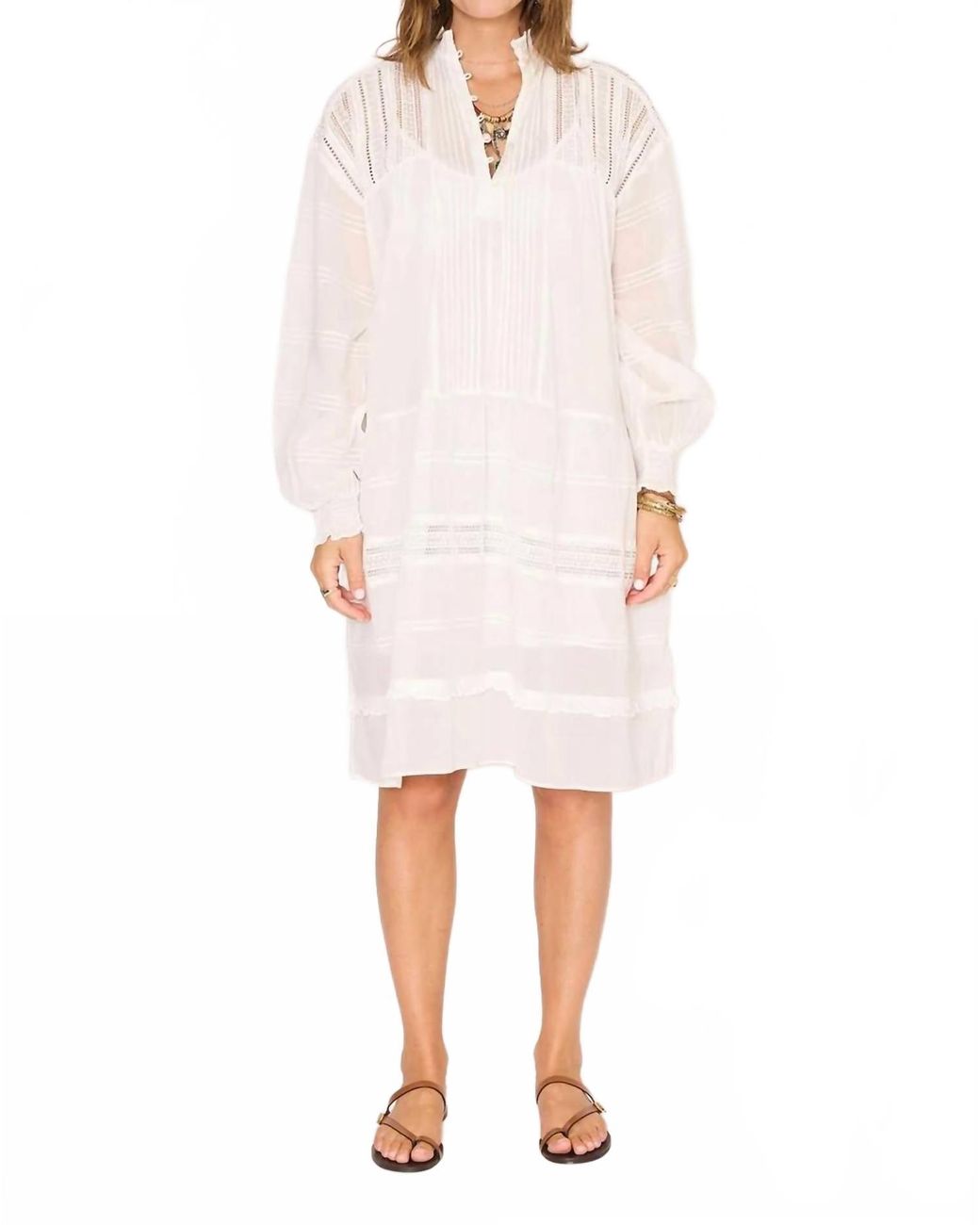 Mkt Studio White Rusty Midi Dress